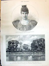 Vecchio 1895 Principessa Helene Louise Henriette Borbone-Orleans Matrimonio Ki Vittoriano