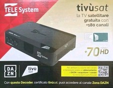  DECODER HD SATELLITARE SENZA SCHEDA TIVÙSAT  TELESYSTEM TS9018HEVC 