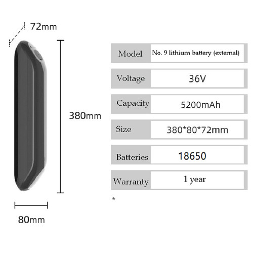Batteria 36v 5200mah - batteria, per