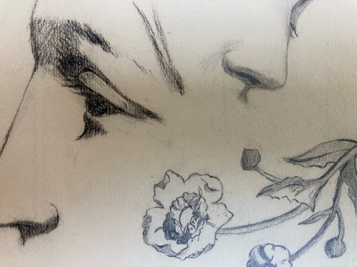 Disegno mina piombo viso - mina, di
