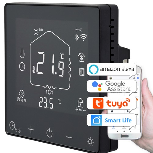 Termostato smart nero - nero, wi-fi