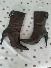 stivali donna Gianmarco Proli  Made in Italy di cuoio naturale verniciata tg.37