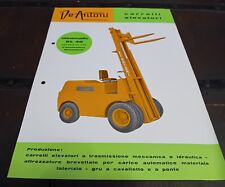 Brochure CARRELLO ELEVATORE MULETTO DE ANTONI OLEOMATIC KL 40 EPOCA