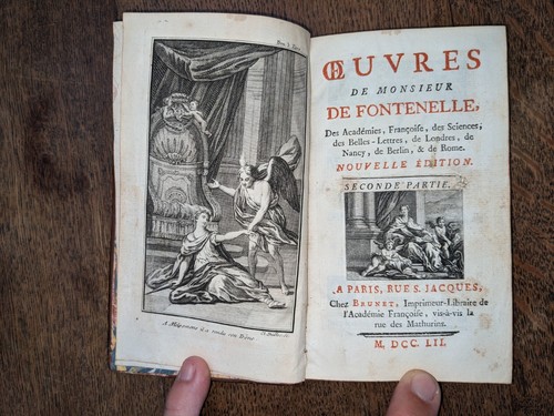 Libro antico de fontenelle - libro,
