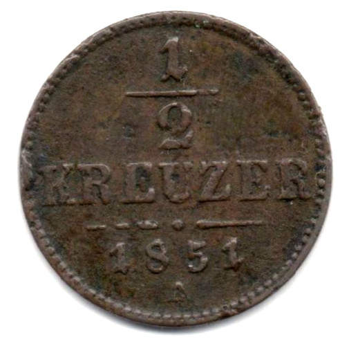 Austria impero 1851 - austria, km2181
