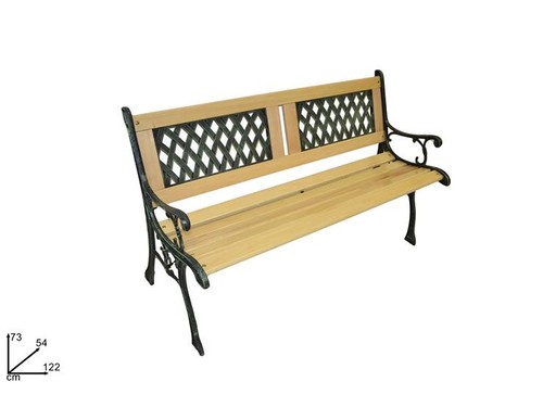 Panchina ferro legno - e,