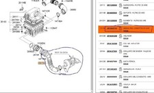 281303E710 tubo per KIA SORENTO I (JC) 2.5 CRDI
