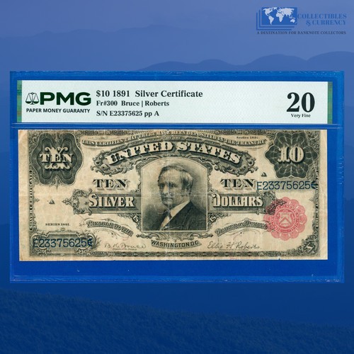 300 1891 dieci dollari - 1891,