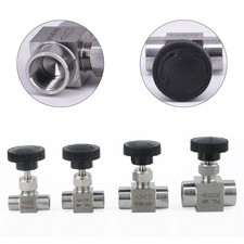 Vanne à aiguille traversante