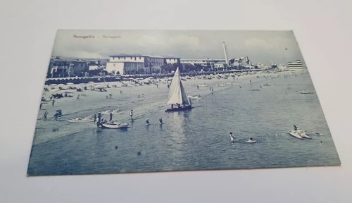Cartolina senigallia spiaggia - senigallia,