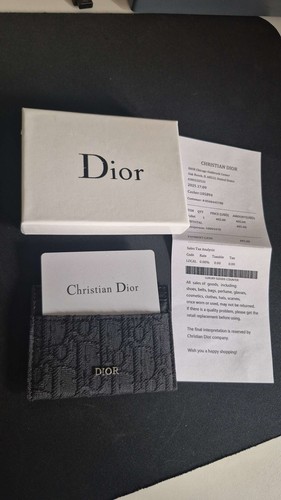 Porta carte dior oblique nero - carte,