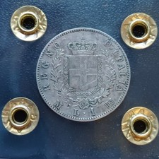 moneta argento 1 Lira Valore