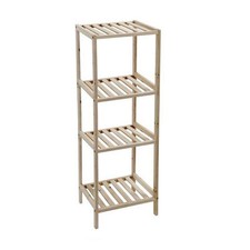 MOBILETTO IN LEGNO CON 4 MENSOLE 35X30XH100 CM COLORE NATURALE