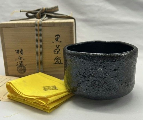 Ciotola tè raku nera - raku,
