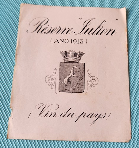 Riserva julien - julien, 1915)