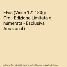 Elvis vinile 180gr oro - elvis, 12”