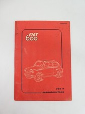FIAT 600 1956 Manuale Uso Manutenzione Libretto Istruzioni originale 7 edizione