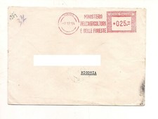 GM256 affrancatura meccanica rossa EMA 1954 MINISTERO AGRICOLTURA FORESTE