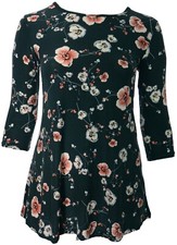 Top tunica donna verde