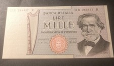 banconota mille lire 1000 lire