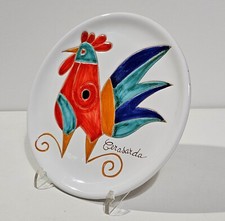 CERASARDA - PIATTO IN CERAMICA LE PAVONCELLE - HAND MADE - OLBIA - ITALY