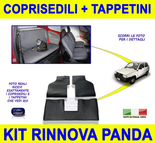 Tappetini gomma panda 4x4 - in,