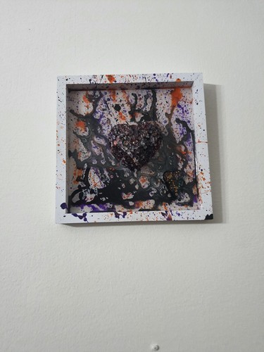 Quadro moderno dipinto mano - quadro,