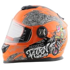 Casco Integrale Casco Bambino Casco Moto Mejia Arancione Jethelm Moto Cross