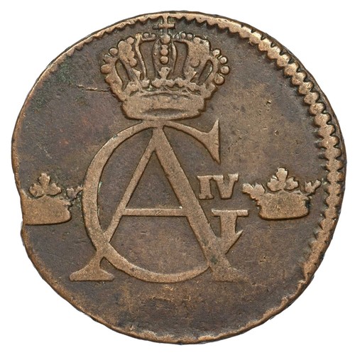 Svezia skilling 1827 - 1/4,