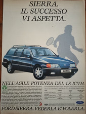 Clipping Ritaglio Pubblicità Adv. 1989 FORD SIERRA SW Il Successo Vi Aspetta