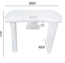 Tavolo Manicure con Aspiratore Elettrico 25W per Unghie, Nail Art, Ricostruzione