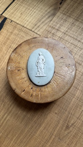 Antica scatola treen snuff - treen, box