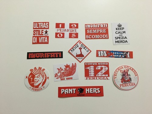 Perugia adesivi ultras - perugia,