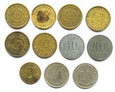 German Reich Lot 10 X 10