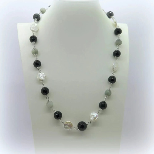 Collana sovrani con perle