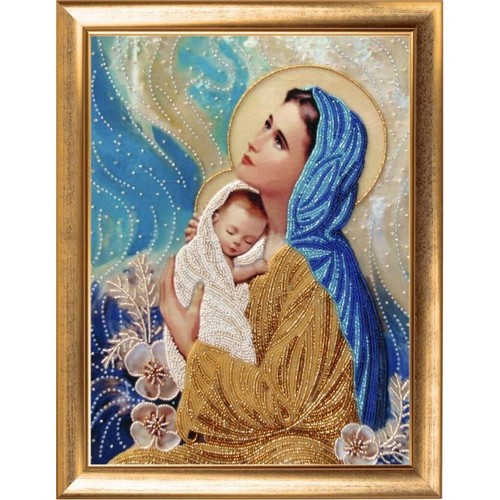 Kit ricamo perline madre - , e