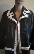 DONNA GIACCA ECOPELLE marca FIORELLA RUBINO NERO - NUOVA - TG 39