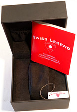 SWISS LEGEND-SCATOLA PER OROLOGIO-VINTAGE-CON GARANZIA,MANUALE E COLLARINO-USATA