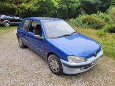 PEUGEOT 106 1.1 BENZINA TAHITI BLU 1997 - PEZZI DI RICAMBIO ROTTI