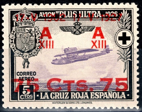 Sello españa 1927 alfonso - sello,