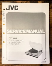 JVC QL-A51 Giradischi/Giradischi Manuale di servizio *Originale*