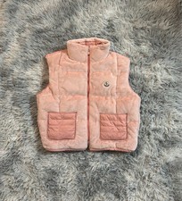 Gilet Moncler rosa pelliccia