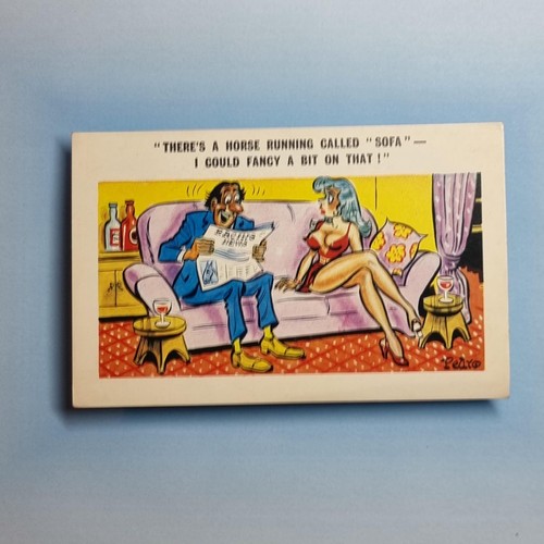 Saucy comic postcard - saucy,
