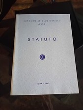 STATUTO AUTOMOBILE CLUB ITALIA ACI 1962 COME NUOVA 42 PAGINE
