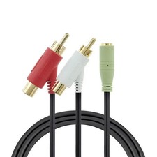 Turtle Beach PX21 X11 X12 X1 3.5mm jack Female To RCA Audio Splitter Cable