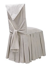 Coprisedia Vestisedia Eloise Fiocco con Ricami Écru Bianco 100% Cotone - ALIZEA