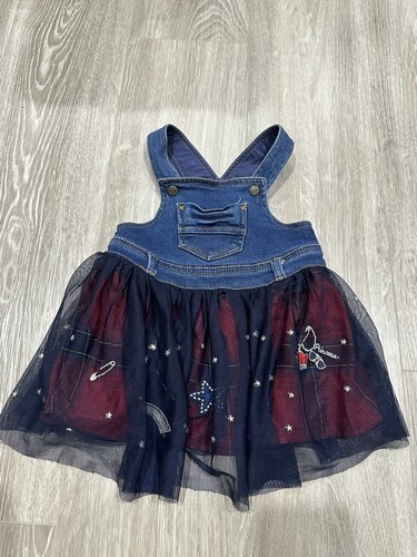 Abito blu tulle bambina