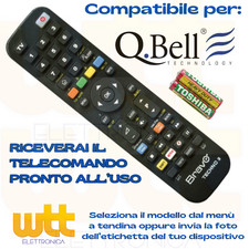 TELECOMANDO UNIVERSALE per TV TELEVISIONE SAT, Q.bell Qbell SCEGLI MODELLO LISTA