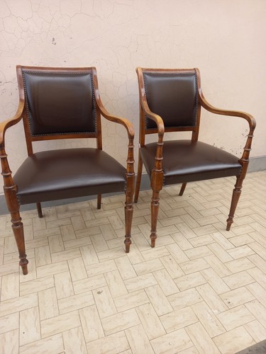 Coppia antiche poltrone stile - coppia,