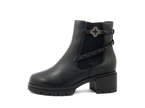 Stivaletti donna pelle nero - stivaletti,